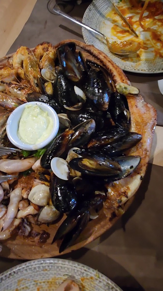 Seafood presentation